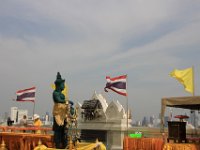 På toppen af templet Wat Saket