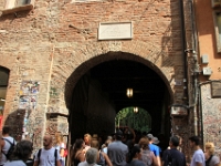 Indgangen till Juliets's hus i Verona