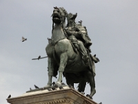 Statue af Vittorio Emanuele II på Piazza del Duomo