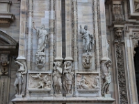 Noget af den flotte udsmykning på katedrallen i Milano