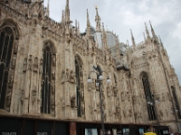 Siden på katedrallen i Milano