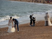 Der blev lavet rimelig mange bryllupsbillede på stranden
