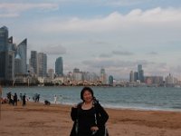 Fang på stranden i Qingdao