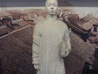 Statue af of Mao Dun (4 July 1896 – 27 Marts 1981) - en af de vigtigste forfattere i det moderne Kina.