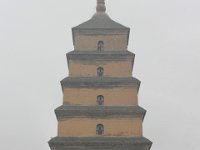 Big Wild Goose Pagoda som oprindelig blev bygget i 652 under  Tang dynastiet