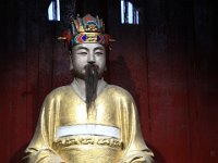 Zhuge Liang, den fremtrædende statsmand og strateg igennem perioden med de tre kongeriger for Shu kongedømmet. Han er i dag symbolet på klogskab for alle kineserer.