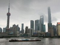 View over Huangpu floden og Pudong