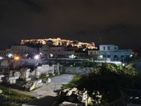 Resterne af Athens Agora med Akropolis i baggrunden