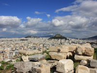 Flot udsigt udover Athen set fra Akropolis