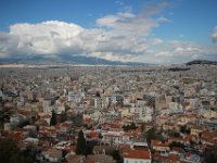 Udsigt ud over Athen fra Akropolis