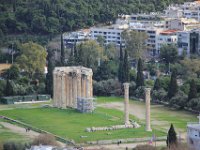 Resterne af Olympian Zeus templet (Oprindelig var der 104 søjler)