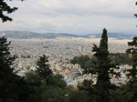 Athen set på vejen op på  Lycabettus højen