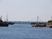 Broen som forbinder Christiansø og Frederiksø