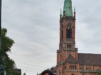 Fang foran Johannes kirken i Düsseldorf