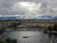 Havnen i Geneve set fra pariser hjulet.