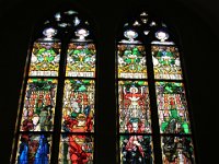 Mosaik-vinduer i katedralen i Fribourg.