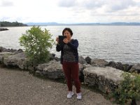 Fang med ryggen mod Lac de Neuchâtel