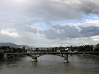 En af de mange broer over Rhinen i Basel (Wettstein brücke)