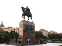 Statue af Kong Tomislav som var den første konge i Koration (910-928)