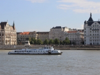 En af de få turist både på Donau (sikkert p.gr.a. coronaen)