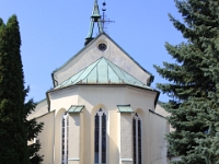 Fang foran kirken i Krupina (Sloavakiet)