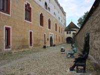 Skulpturer ved slottet i Zvolen
