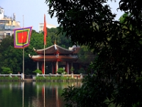 Jade templede ved Hoàn Kiếm søen