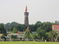 Flag tårnet set fra parken ved den gamle citadel