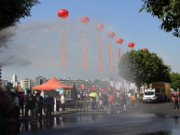 Der var både balloner og vanddamp i luften