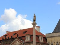 Mariasøjlen i Prag er et religiøst monument med Jomfru Maria på toppen.