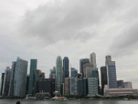 Singapores finansdistrikt set fra Mariana Bay Sands.
