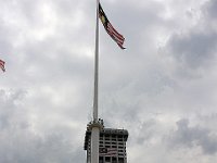 Den 95 meter høje flagstang på Dataran Merdek (uafhængigshedspladsen)