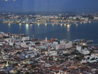Penang og havnen i aftenbelysning